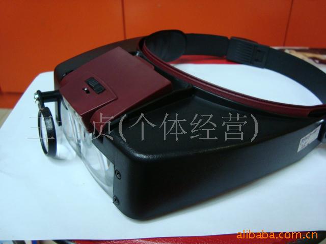 头盔放大镜 光学仪器 仪表 辅助用品 照明装配镜头戴一件代发