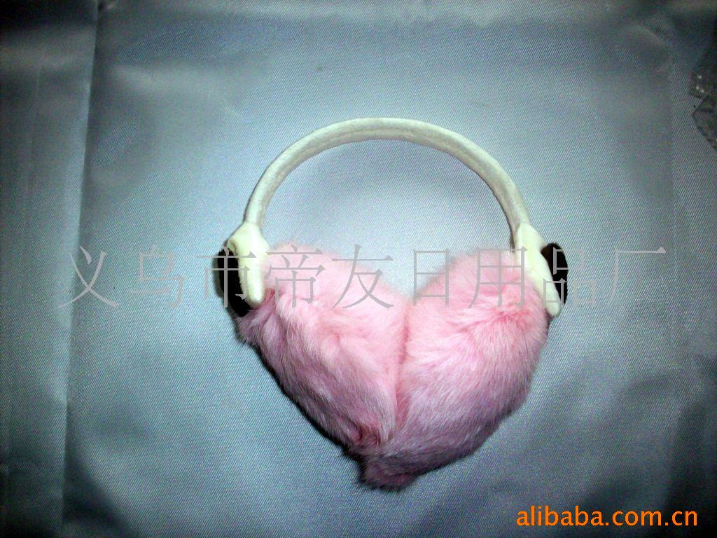 供应保暖耳套/兔毛耳罩狐狸毛耳套(图)