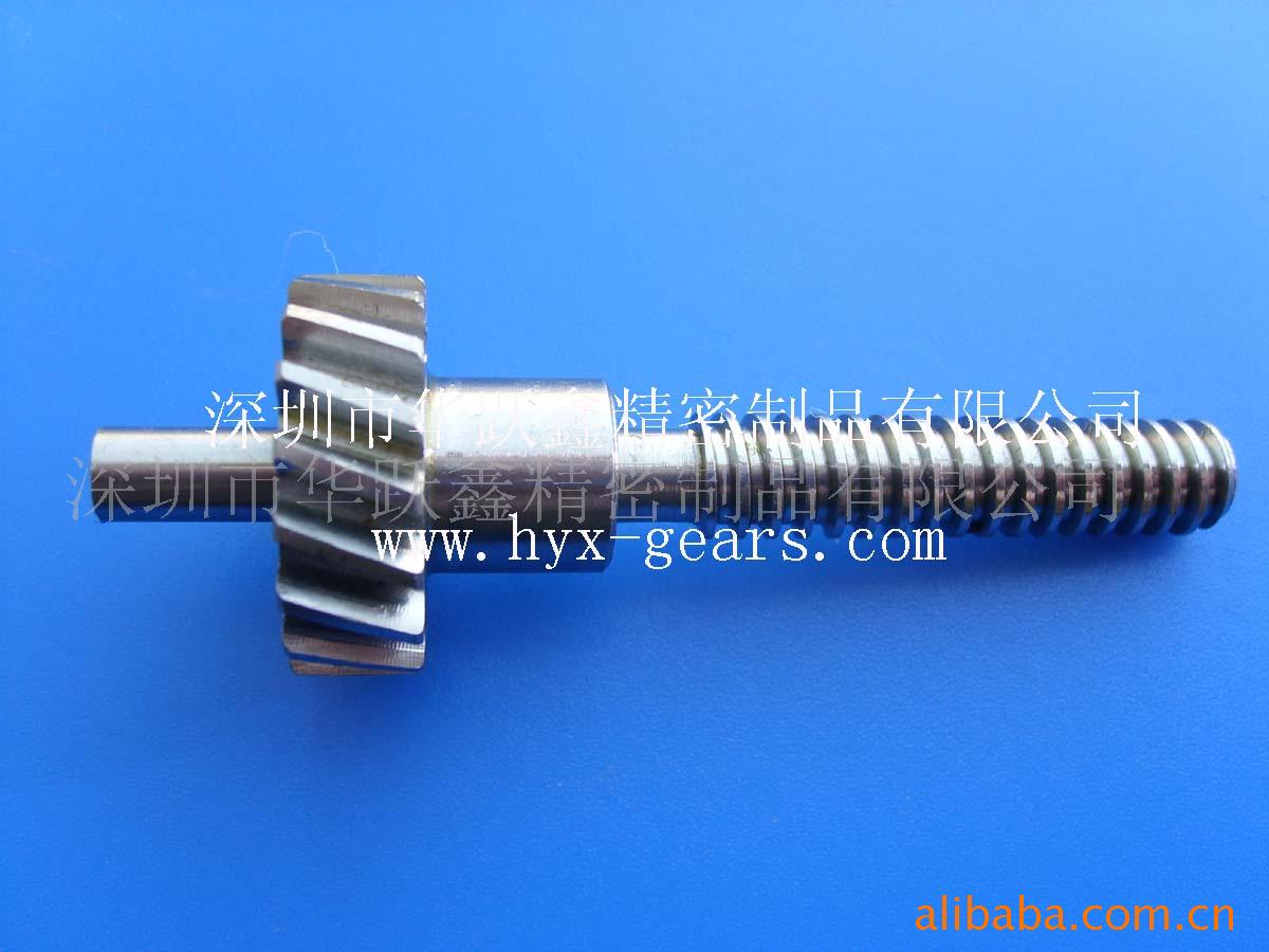 供应不锈钢斜齿轮轴     斜齿轮蜗杆轴  自动化设备通用产品