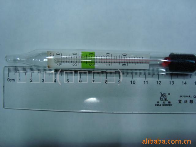 供应鱼缸温度计 玻璃棒玻璃柜温度恒温计