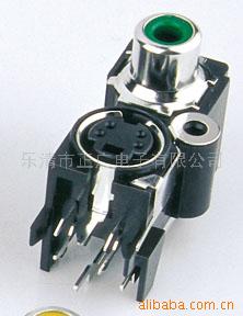 厂家直销现货供应带RCA同芯S端子