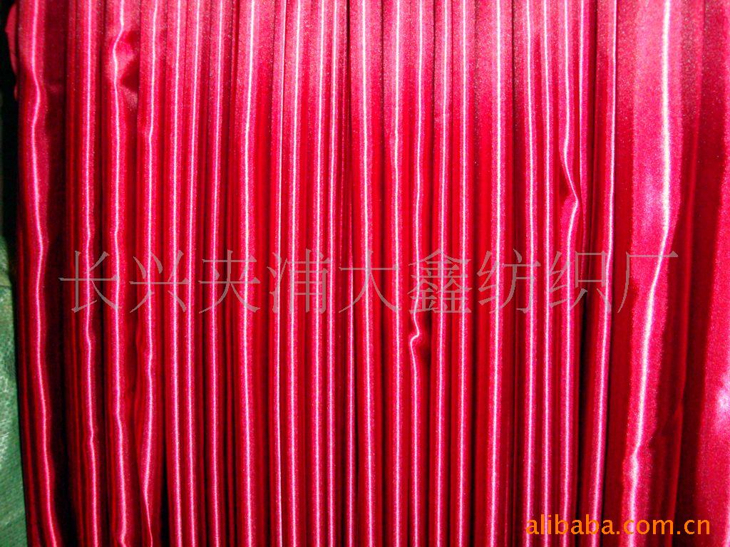 厂家直供 喷水 亮光 细纹 无弹 无捻 有光 色丁 布面料