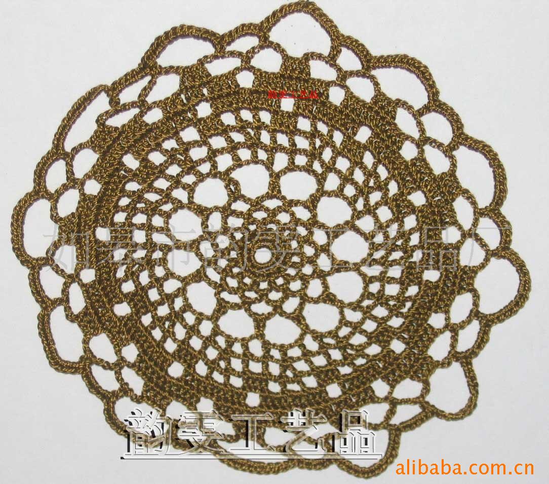 provide Pure handwork Crochet Mat machining wholesale knitting Crochet product machining