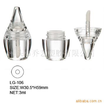 厂家直销供应水珠型高透唇彩管 唇釉瓶可加工定制logo LG-106