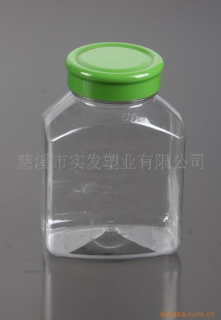 供应带刻度塑料瓶 王浆瓶 糖果瓶 杨梅瓶 蜜饯瓶 蜂蜜瓶GJ-029
