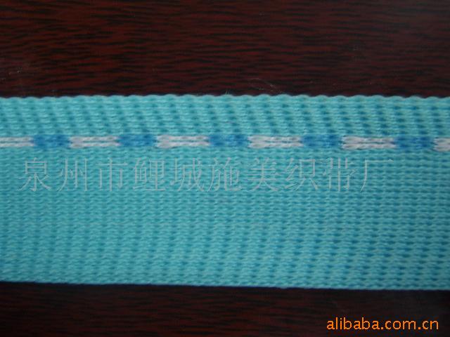 福建织带厂家直销经编针织带、超横拉织带、菱形银丝网眼带