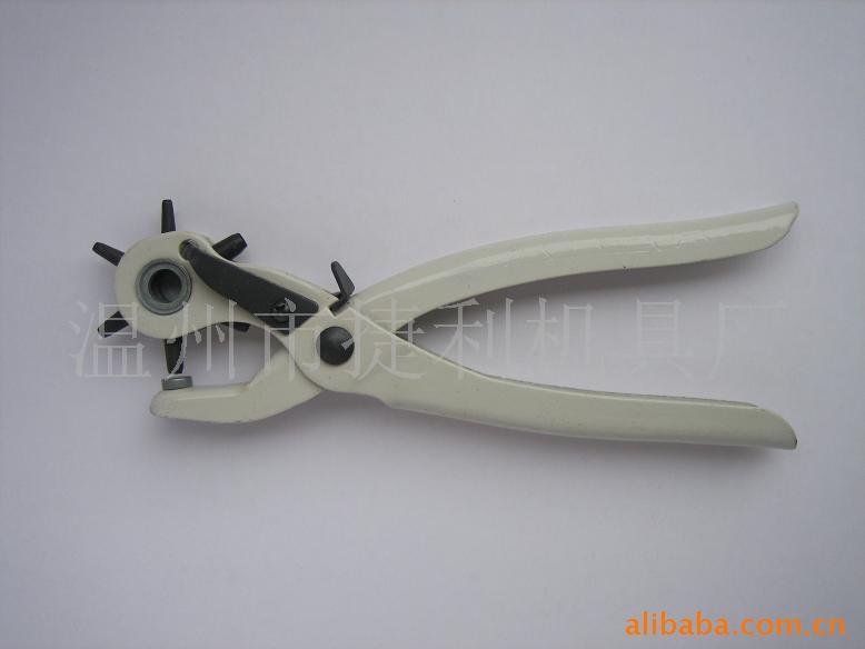 供应打孔钳JL101喷灰白塑 时尚款皮带打孔器(28年生产企业)