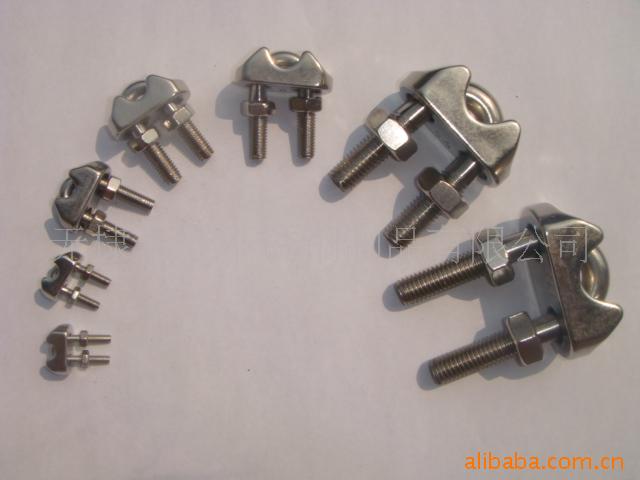 供应不锈钢意式卡头,钢丝绳卡头,索具