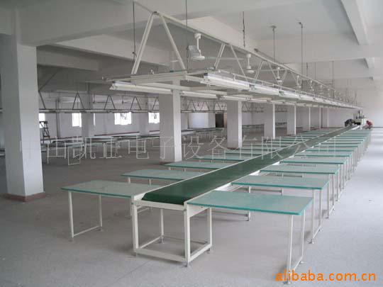厂家直销:皮带输送装配线，灯具反吊灯棚生产线，