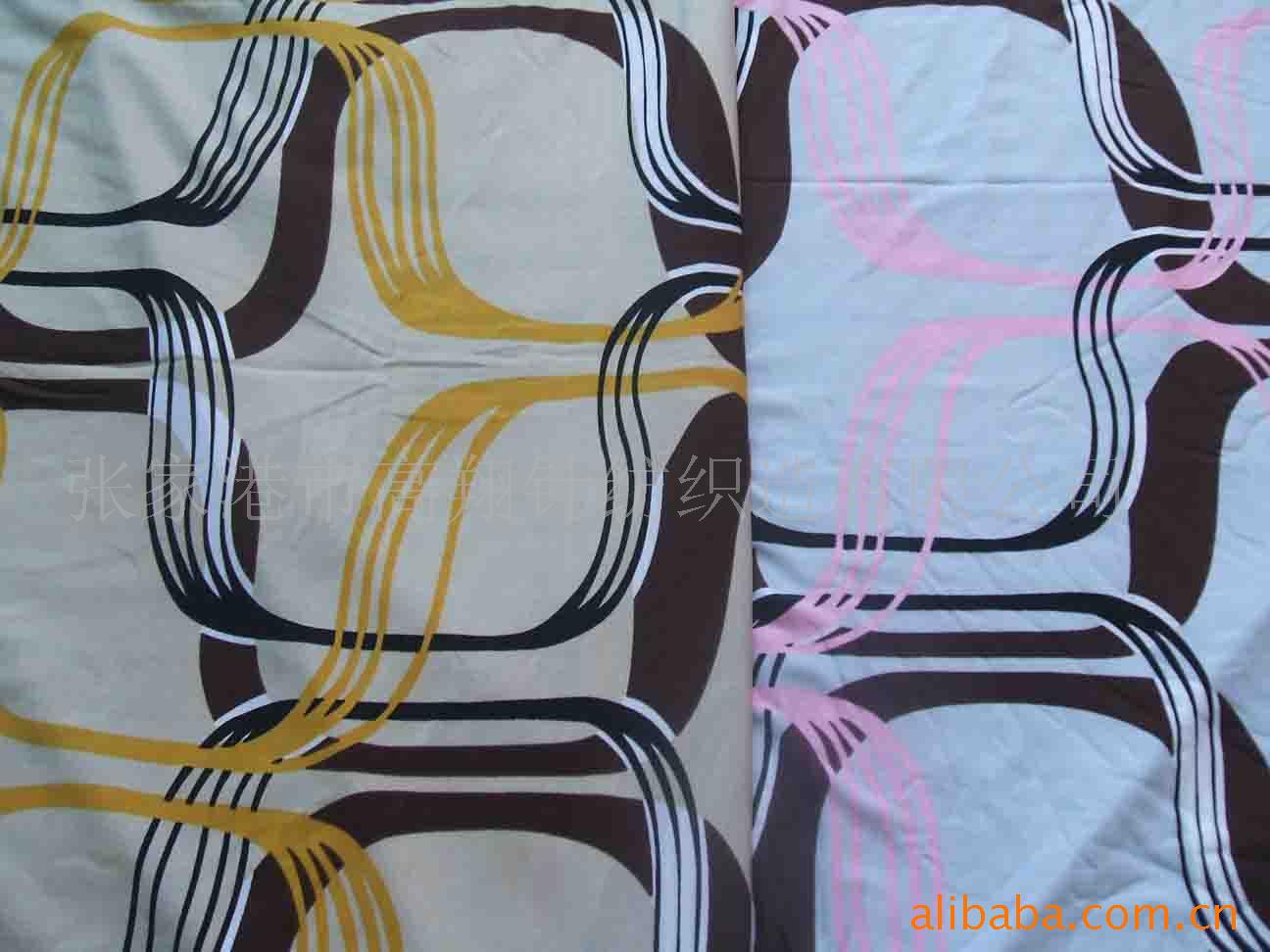 【诚信厂家】定做天丝弹力针织面料 印花 色织彩条 烫金烫银