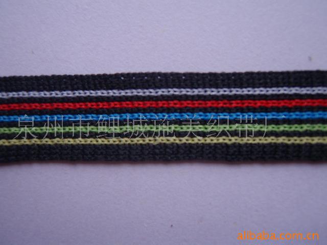 福建织带厂家直销单面向色带、经编针织带、个个节织带