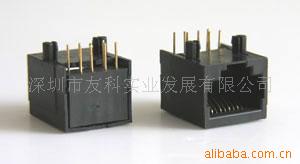 供应RJ45网络插座，56PCB水晶头母插座