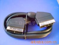 供应21p电缆,scart线缆，21Pscart to 21p scart 公对公