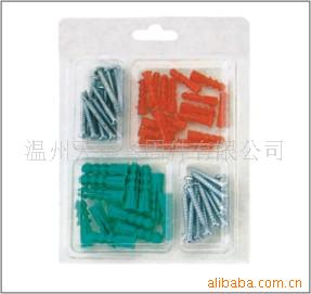 供应五金组套金属板螺丝胀锚成套盒装工具