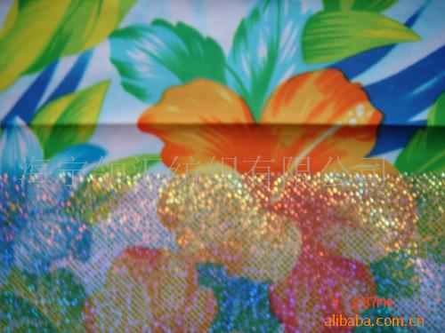 供应烫金印花针织布