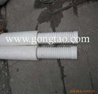 带座陶瓷管，瓷管，高铝耐火管 高温耐火炉管、耐火筒(图)