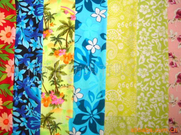 供应涤氨加捻印花针织面料