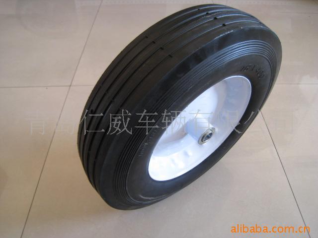 供应16*4.00-8橡胶实心轮  16寸实心轮