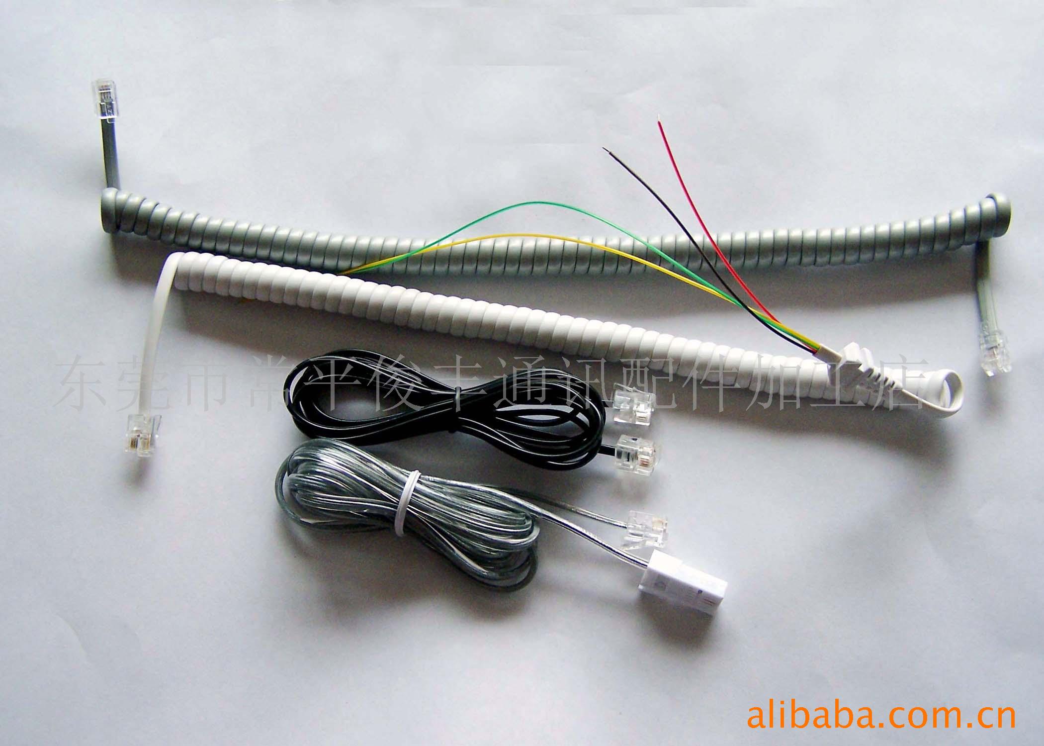 供应各式环保电话线曲直线、防水、PU，酒店优质