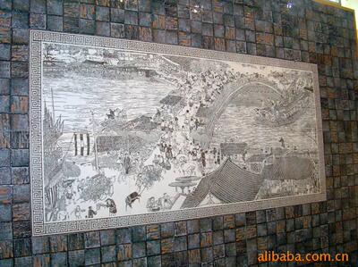 特供各种全瓷彩绘抛晶壁画、地毯画等稀世珍品！