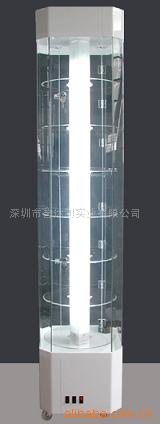 供应有机玻璃压克力旋转展示柜18007D白色