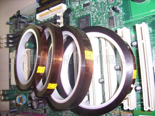 耐高温硅酮胶粘胶带 聚酰亚胺胶带 金手指胶带 宏邦电子绝缘胶带