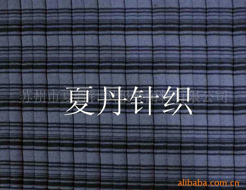 涤棉抽条色织单面布供应(图)，涤纱精梳棉长绒棉PIMA棉混纺平纹