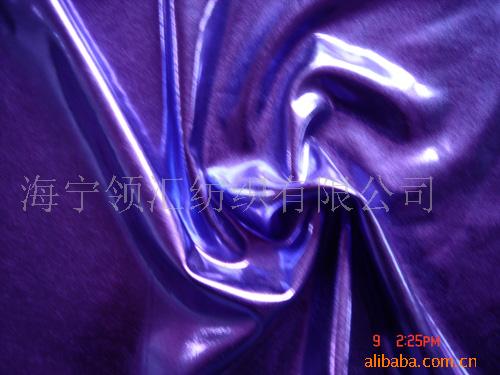 供应针织弹力烫金面料,涤氨烫金布，锦氨烫金面料