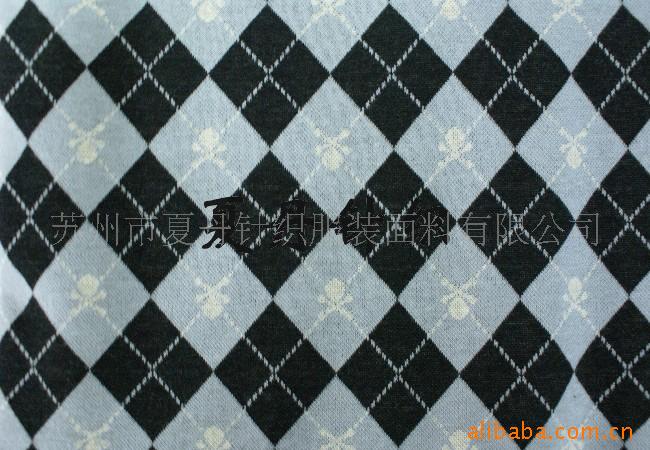 双面提花供应(图)，精梳棉涤纱混纺电脑提花，单双面提花