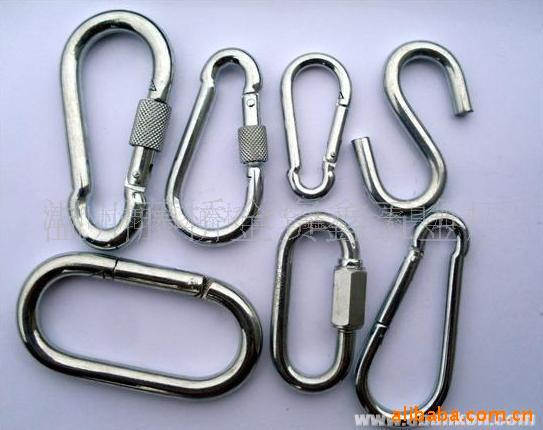 供应黑胚弹簧钩系列，连接扣 环快速钩标准件现货