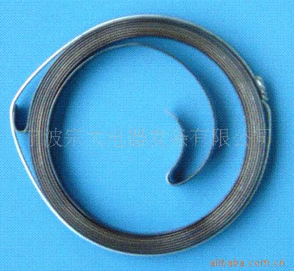宁波厂家供应168F汽油机启动弹簧发条卷簧(图)