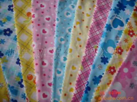供应印花人棉氨纶汗布,人造丝双面布