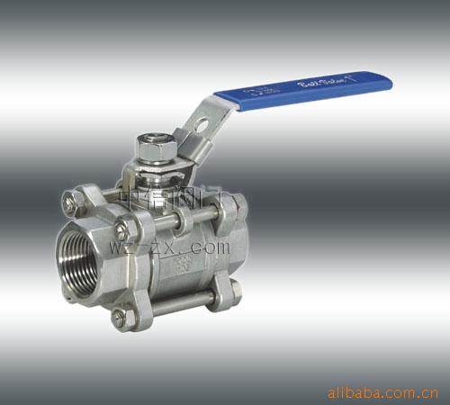 供应CF8M材质BSPT螺纹三片式球阀厂家直销