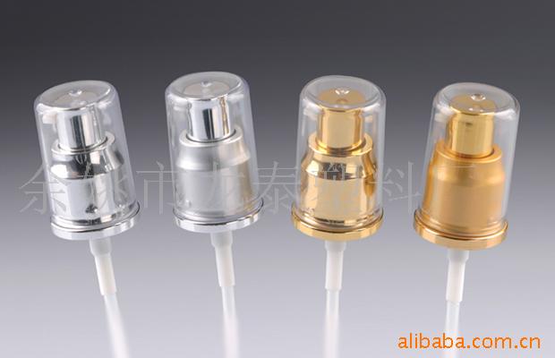 供应20口径化妆品包装瓶泵头 乳液泵 电化铝泵头