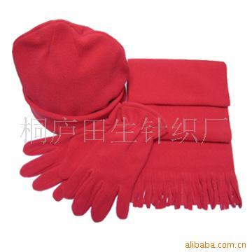 supply Fleece Hat scarf glove Three-piece Suite Foreign trade product