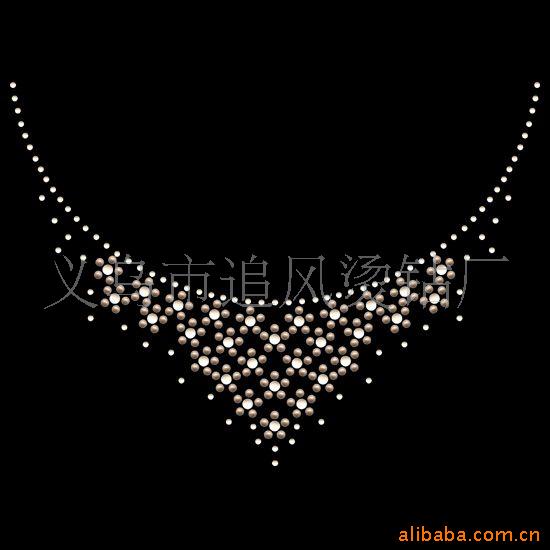 厂家制作 服装领口烫钻 花边烫钻图 箱包钻图 环+保品质 牢度好