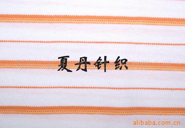 棉彩条单珠地网眼供应(图)，精梳棉，PIMA棉，长绒棉，调线汗布