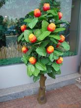 廠家批發仿真假樹1.5米大蘋果橙子桃子芒果室內泡沫果樹裝飾綠植