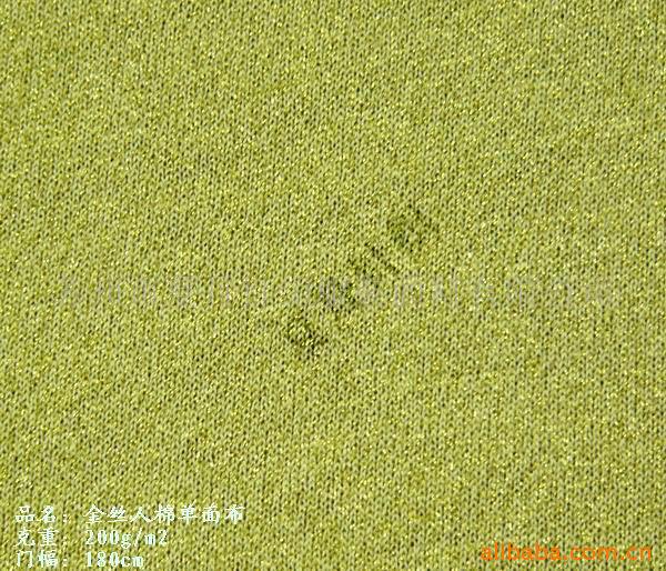 供应人棉金丝汗布(图)，金属丝，金银丝，兰精人棉，平纹