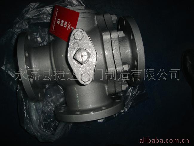 Q45F铸钢法兰T型三通球阀