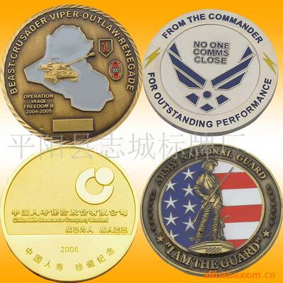 Wholesale Supply refined Paint Medal medal three-dimensional currency Medal Various exquisite style customized