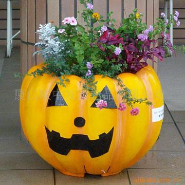 Halloween Halloween Pumpkin Flower pot chart) Customized