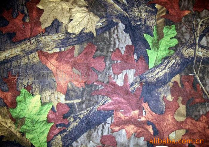 供应森林迷彩牛津布迷彩帐篷布料迷彩箱包面料