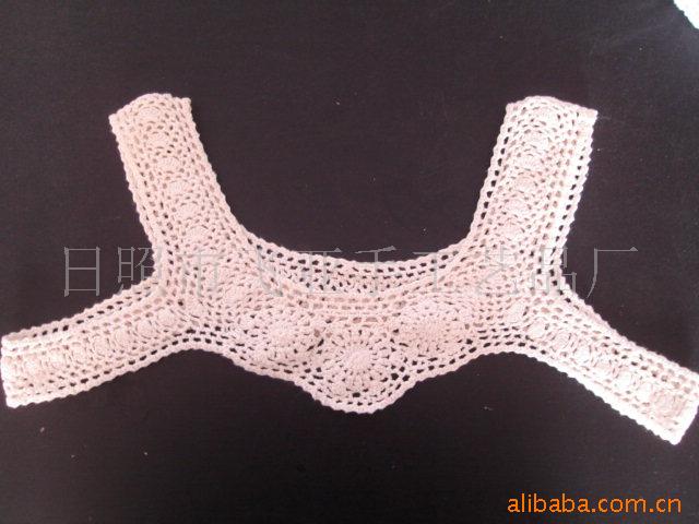供应手工胸花，手钩花衣领，手工钩编花款式。品种全