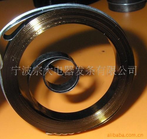 厂家供应1078碳钢卷簧，安全带发条弹簧，织带电线绳索自动回收