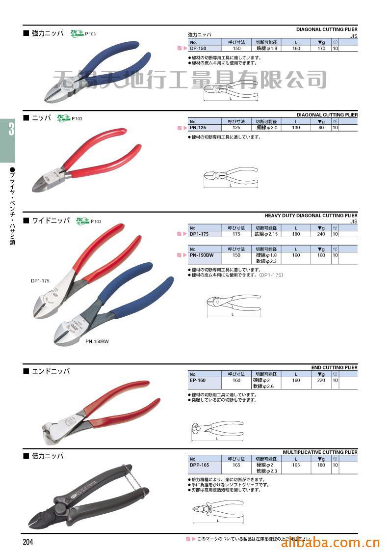 供应KTC工具_斜嘴钳5寸(图) PN-125