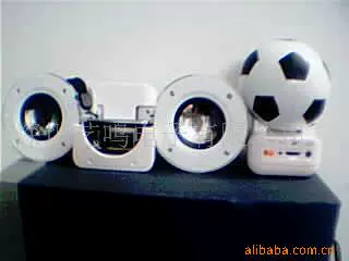 供应广告促销足球音箱，电脑音箱，MP4音箱，礼品MP3音箱