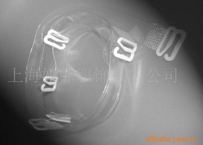 Shanghai Foreign trade factory Customized 10mm High-elastic deformation TPU transparent Scrub invisible Underwear Shoulder strap