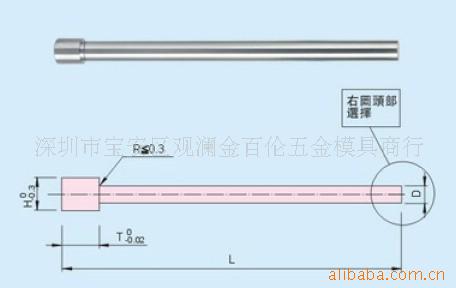 一段型直式销SKH51一段型直式销模具标准件