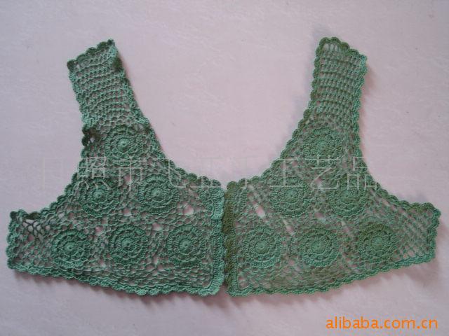 供应手钩领花。手钩花边，手工钩编花边，款式新。品种全